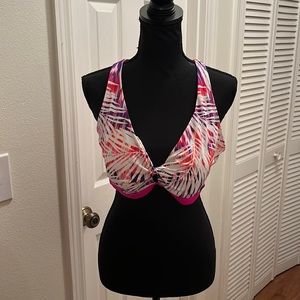 Go Gossip Palm Dazed Bikini Top